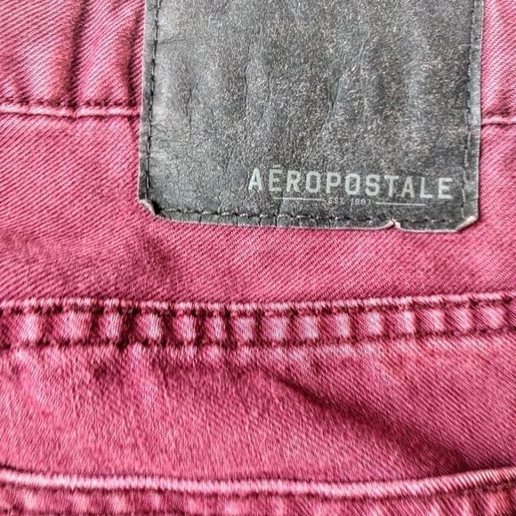 Aeropostale Bowery Slim Straight Distressed Jeans - Picture 12 of 12